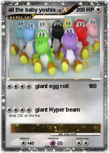 Pokemon all the baby yoshis