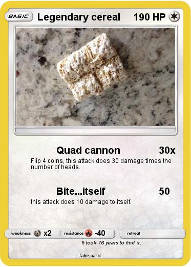 Pokemon Legendary cereal