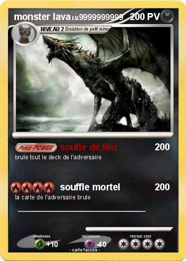 Pokemon monster lava