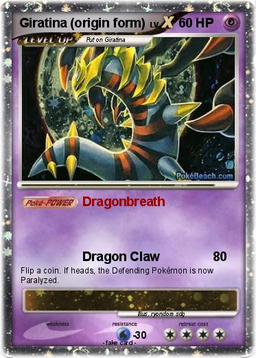 Pokemon Giratina (origin form)