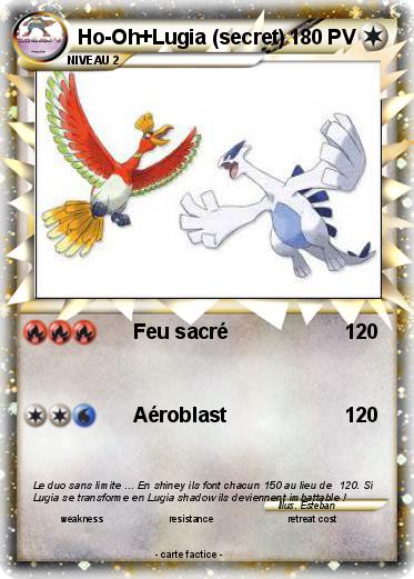 Pokemon Ho-Oh+Lugia (secret)