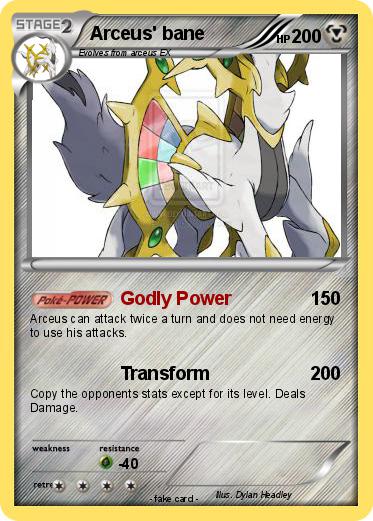 Pokemon Arceus' bane
