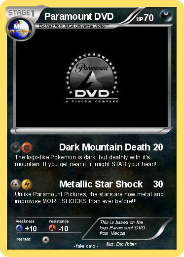 Pokemon Paramount DVD