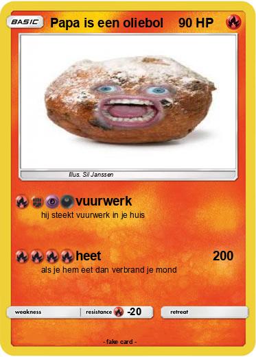 Pokemon Papa is een oliebol