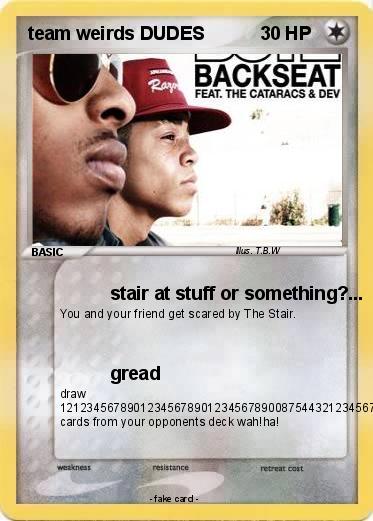 Pokemon team weirds DUDES