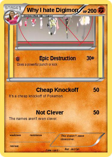 Pokemon Why I hate Digimon