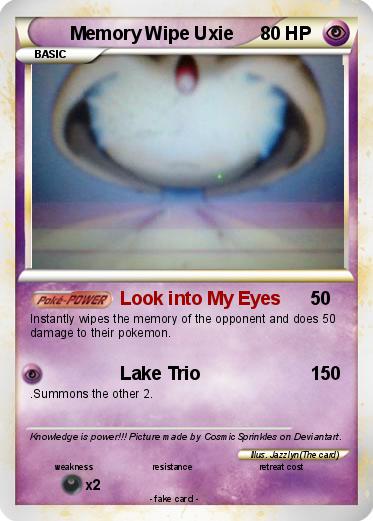 Pokemon Memory Wipe Uxie
