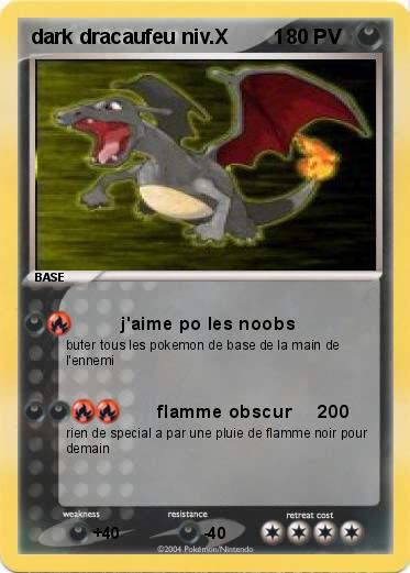 Pokemon dark dracaufeu niv.X        1