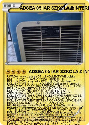Pokemon ADSEA 05 IAR SZKOŁA Z INTERNATEM 3 IME POLSKA