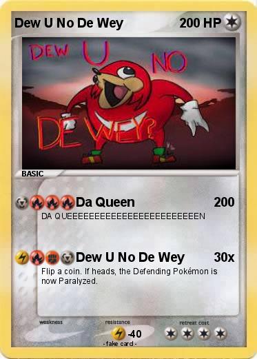 Pokemon Dew U No De Wey