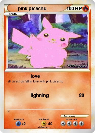 Pokemon pink picachu