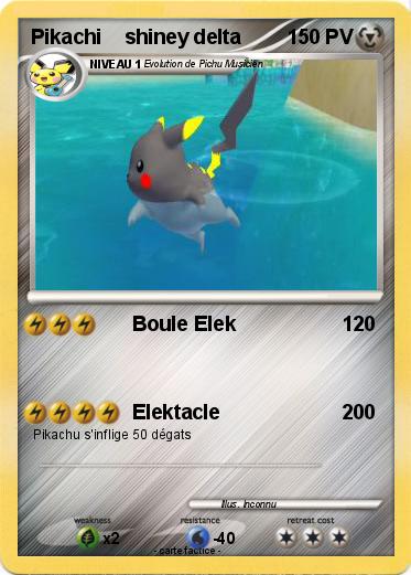 Pokemon Pikachi    shiney delta