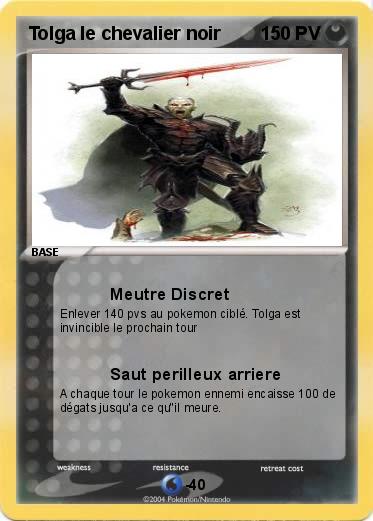Pokemon Tolga le chevalier noir