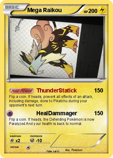 Pokemon Mega Raikou