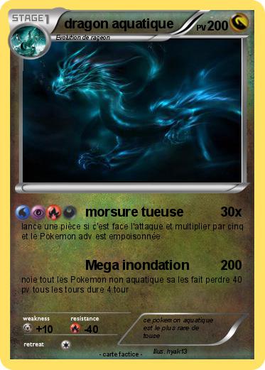 Pokemon dragon aquatique