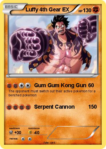 Pokemon Luffy 4th Gear EX