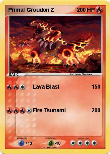 Pokemon Primal Groudon Z