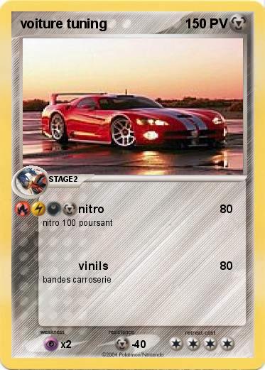 Pokemon voiture tuning
