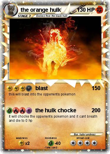 Pokemon the orange hulk