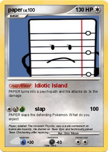 Pokemon paper