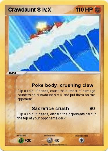 Pokemon Crawdaunt S lv.X