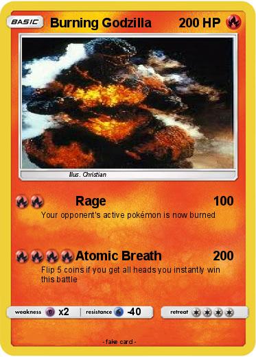 Pokemon Burning Godzilla