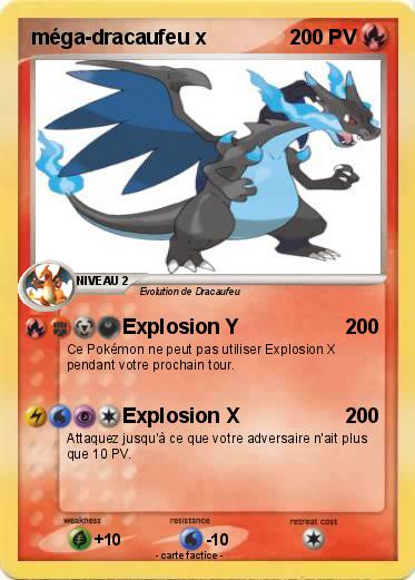 Pokemon méga-dracaufeu x