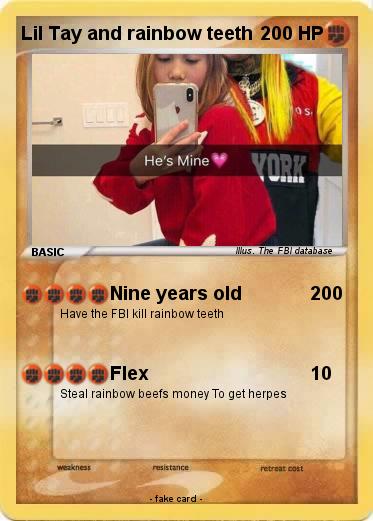Pokemon Lil Tay and rainbow teeth