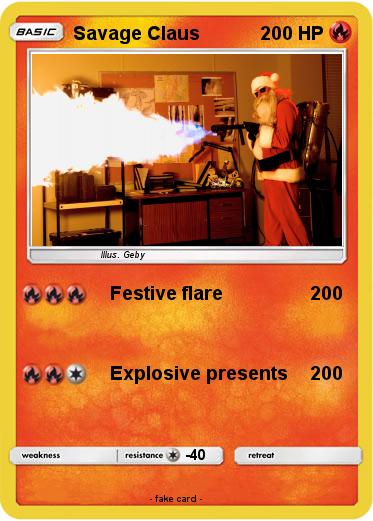Pokemon Savage Claus