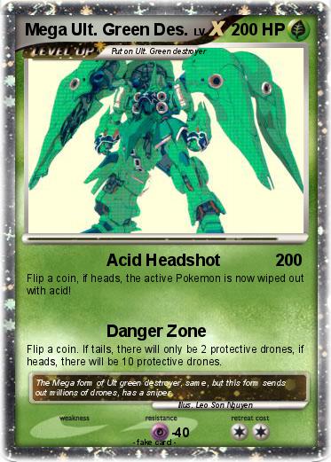 Pokemon Mega Ult. Green Des.