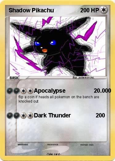 Pokemon Shadow Pikachu