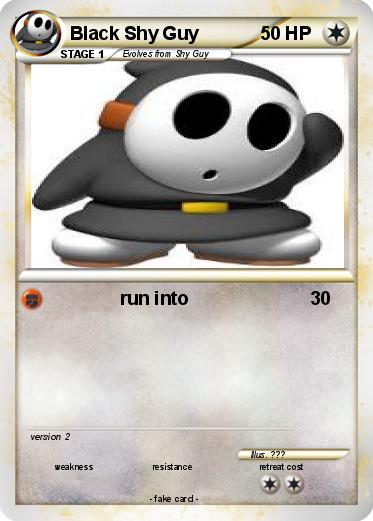 Pokemon Black Shy Guy
