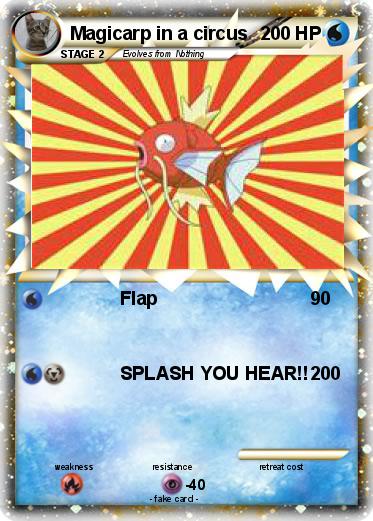 Pokemon Magicarp in a circus
