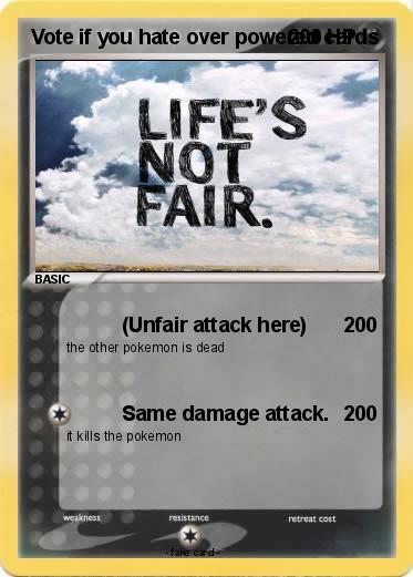 Pokemon Vote if you hate over powered cards