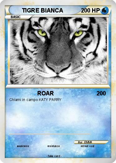 Pokemon TIGRE BIANCA