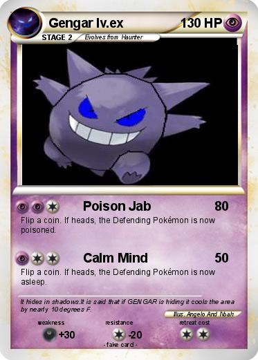 Pokemon Gengar lv.ex