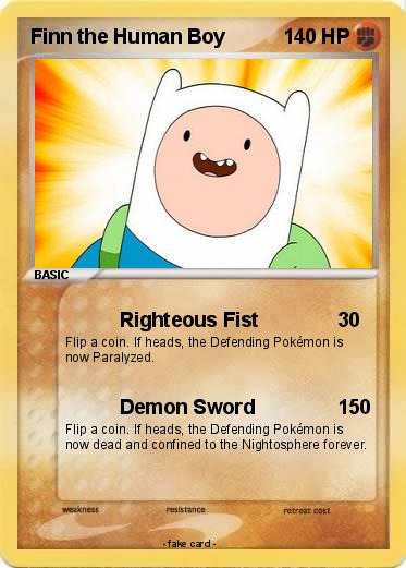 Pokemon Finn the Human Boy