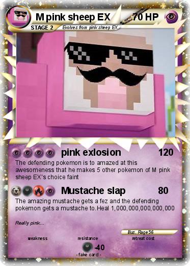 Pokemon M pink sheep EX