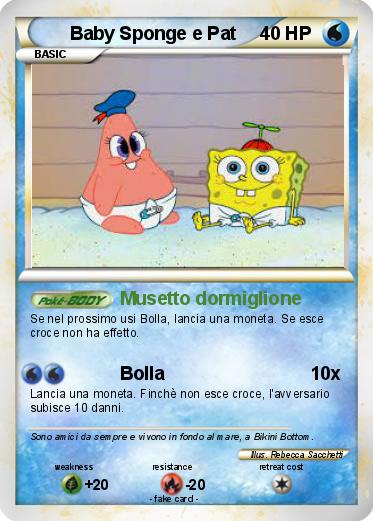 Pokemon Baby Sponge e Pat