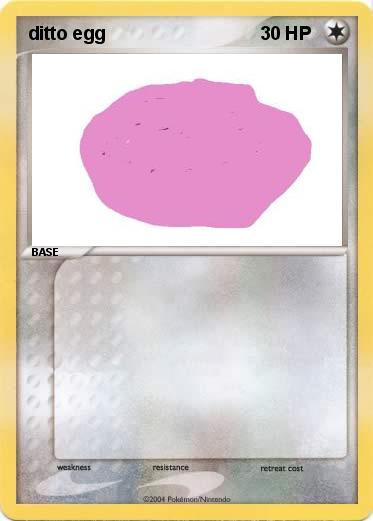 Pokemon ditto egg