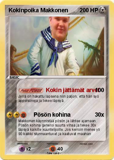 Pokemon Kokinpoika Makkonen