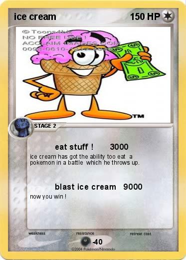 Pokemon ice cream