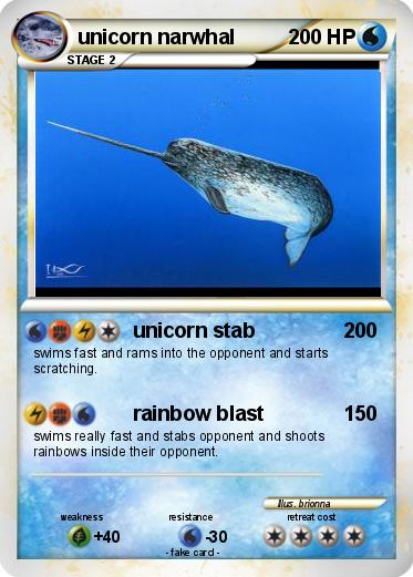 Pokemon unicorn narwhal