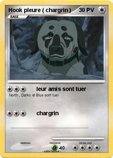 Pokemon Hook pleure ( chargrin )