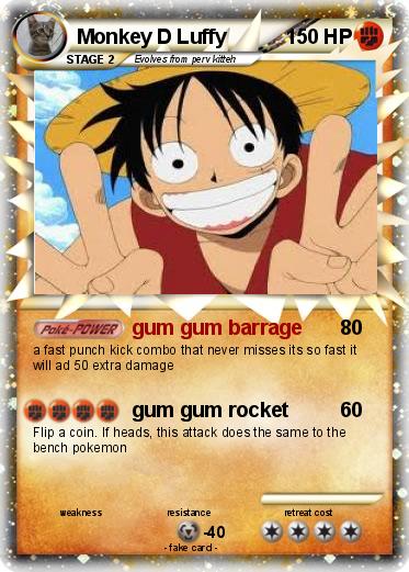 Pokemon Monkey D Luffy
