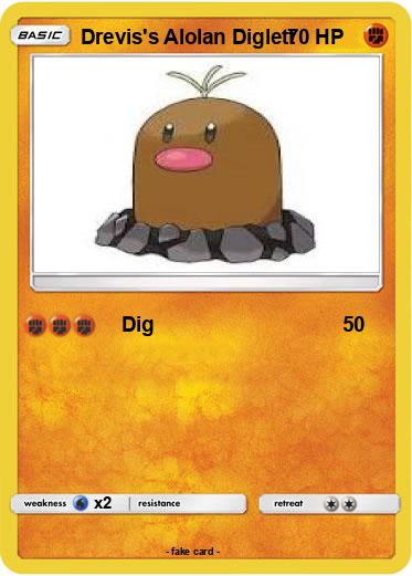 Pokemon Drevis's Alolan Diglett