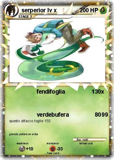 Pokemon serperior lv x