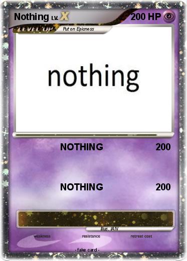 Pokemon Nothing