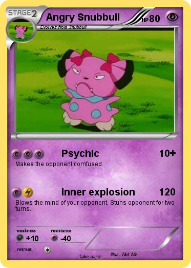 Pokemon Angry Snubbull