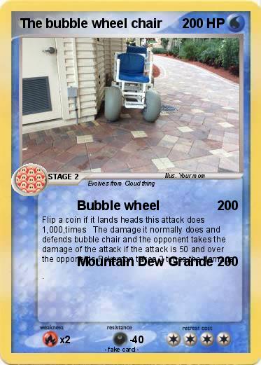 Pokemon The bubble wheel chair